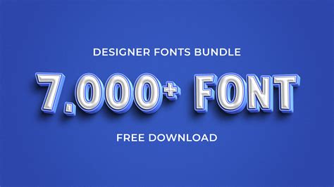 7,000+ Fonts Pack Free Download, Free Fonts Bundle for Designer