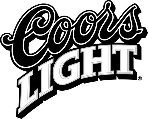 COORS LIGHT Logo Black and White – Brands Logos