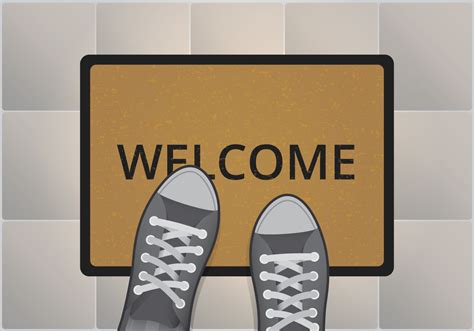 Welcome Mat Illustration 183105 Vector Art at Vecteezy