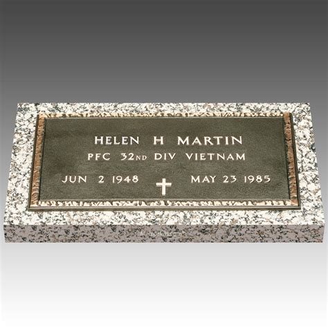 Veteran Individual Bronze Grave Marker