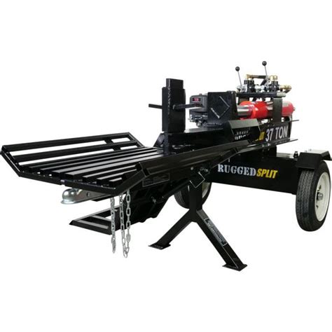 37-Ton Log Splitter, 24" Stroke, Raven 420cc Electric Start | RuggedMade