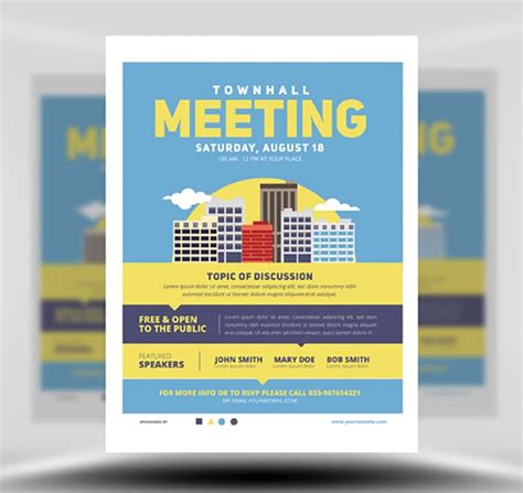 Community Meeting Flyer Template v2 - FlyerHeroes