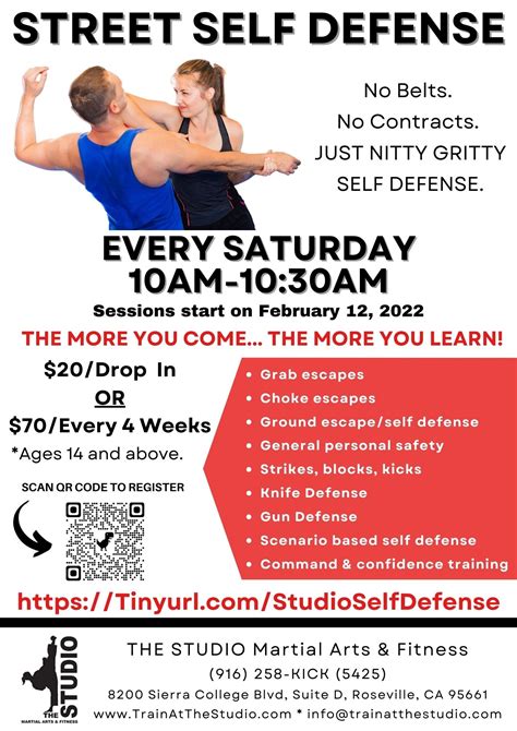 Self Defense Class for Women and Men | THE STUDIO Martial Arts & Fitness