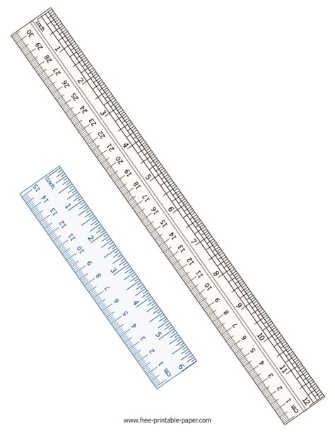 Printable Ruler Inches And Centimeters Actual Size – Free Printable Paper