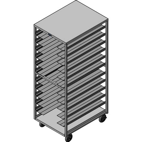 DXPDHOR24UP - Universal Tray Cart 24 Trays - Aluminum | Carlisle ...