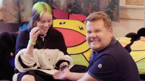 Billie Eilish brings James Corden to her house and lets him meet her ...