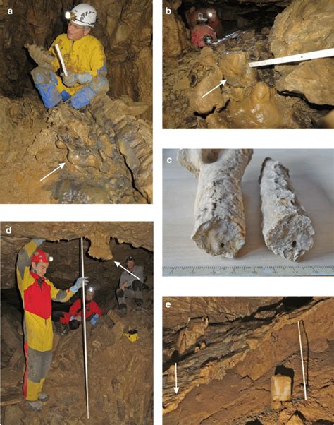 Sampling sites for U/Th dating. a Site 1 in Steffisgang (cave level I ...