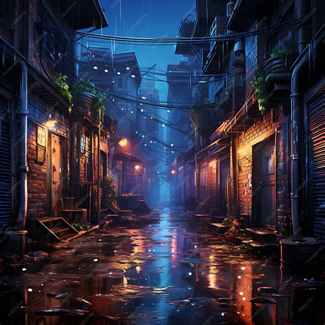 Premium AI Image | Cyberpunk Alley Step Into a Gritty Cyberpunk ...