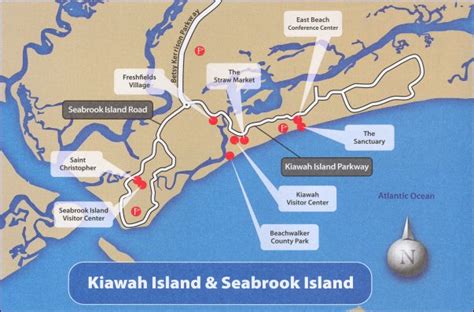 Map Of Kiawah Island | World Map 07