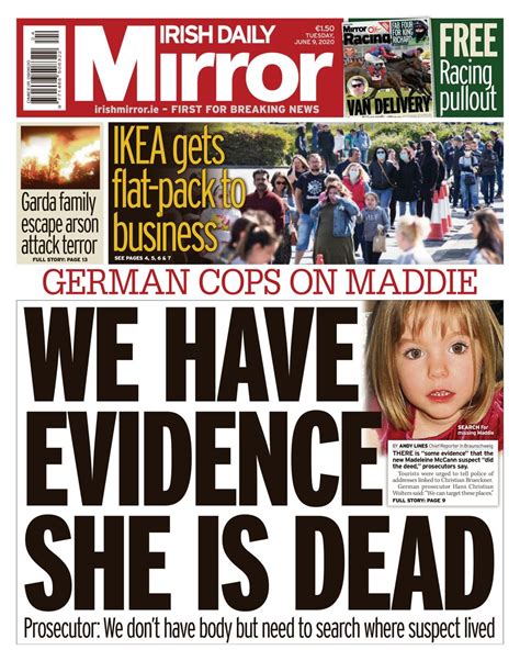 Irish Daily Mirror-June 9, 2020 Newspaper - Get your Digital Subscription