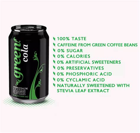 Green Cola Soda 12 oz Cans - Shop Soda at H-E-B