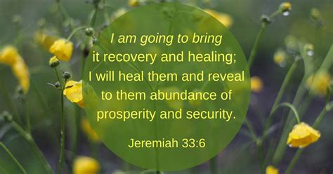 Daily Bible Verse | Healing | Jeremiah 33:6