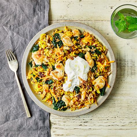 Saffron & Spinach Chicken Pilaf Recipe | Gousto