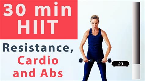 Advanced HIIT cardio, resistance and AB interval workout - YouTube