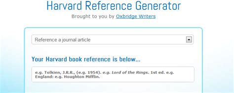 Academic Writing Help: Harvard Referencing Generator