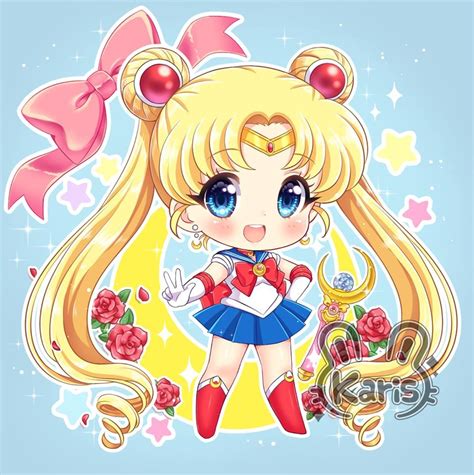 ArtStation - sailor moon chibi