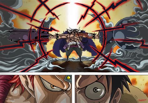 Luffy&kidd VS kaido [colored] : r/OnePiece