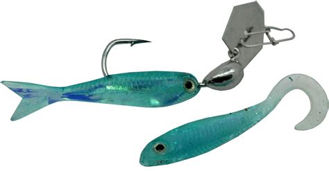 Z-man ChatterBait Flashback Mini Lures 1/16 oz Weight, Silver/Blue, Per ...