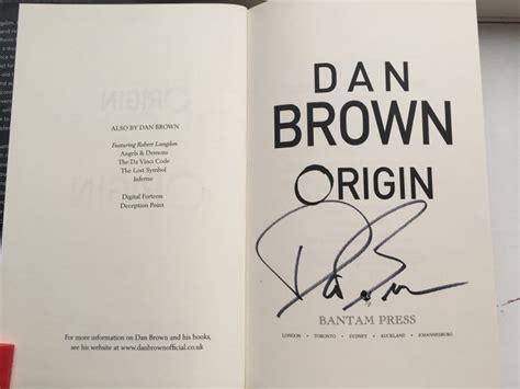 Signed; Dan Brown - Origin - 2017 - Catawiki