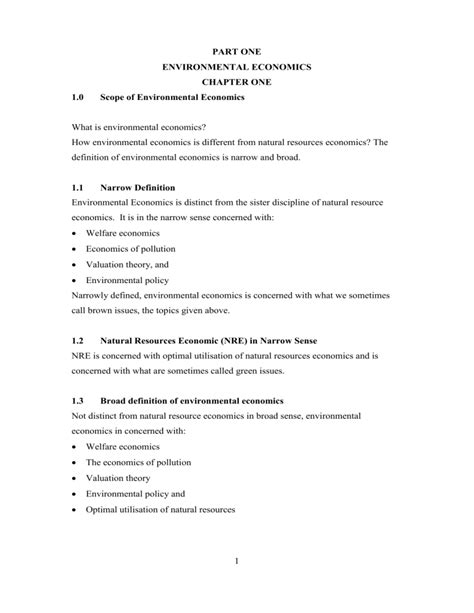 Environmental Economics