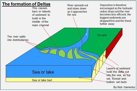 Delta is generally formed when river meets the ocean.Explain - askIITians