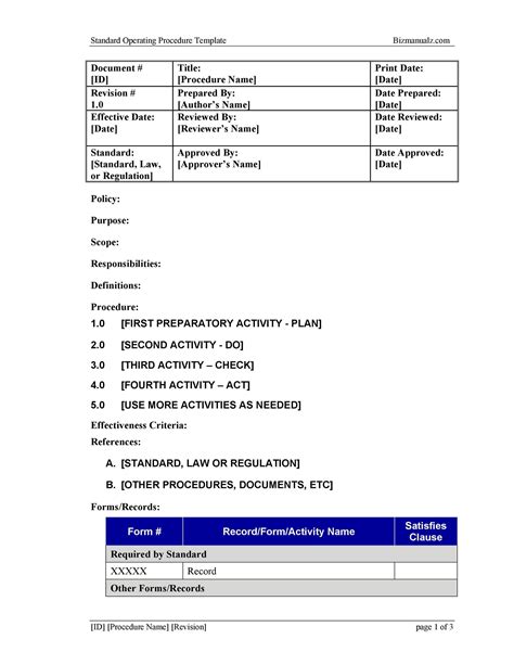 37 Best Standard Operating Procedure (SOP) Templates