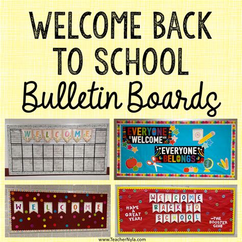 Welcome Back To School Bulletin Board Ideas Welcome Back School ...