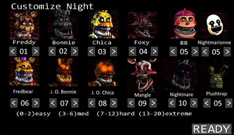 FNaF 4 Custom Nights | Five Nights At Freddy's Amino