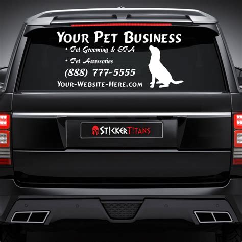 Pets : Style 3 - Pets Rear Glass Decal