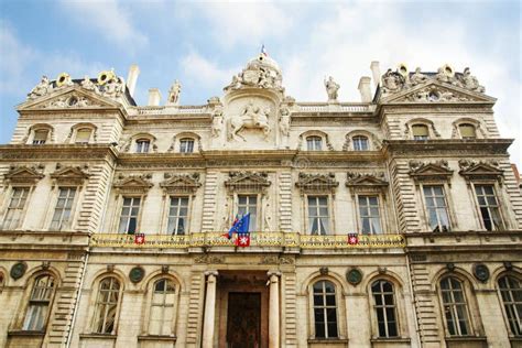 Town hall of Lyon France stock image. Image of landmark - 34922203