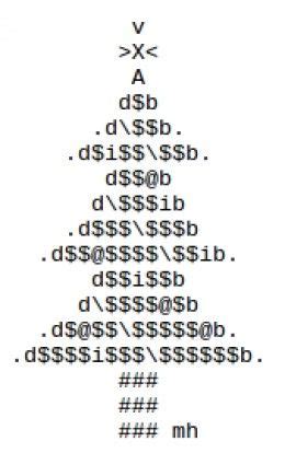 ASCII Christmas Tree | ASCII Text Art | Pinterest