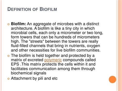 Biofilm information in pathogen bacteria