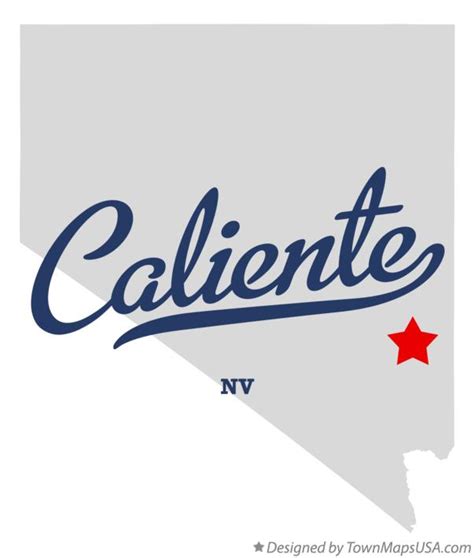 Map of Caliente, NV, Nevada