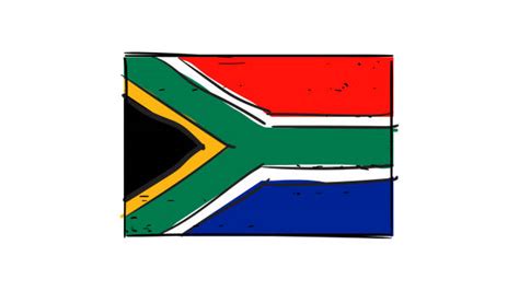 140+ South Africa Flag Drawing Stock Illustrations, Royalty-Free Vector ...