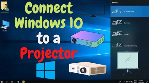 How To Connect Windows 10 to Projector || How to connect projector to ...