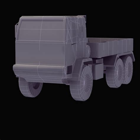 3d m1083 army truck mtv model