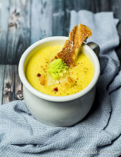 Cauliflower-romanesco soup - Cooking with Diana