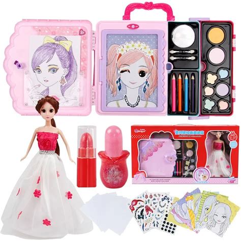 Kids Make Up Toys For Children Pretend Play Princess Doll Makeup Beauty ...