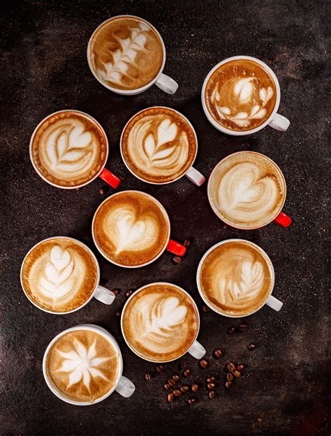 Coffee latte art set | High-Quality Food Images ~ Creative Market