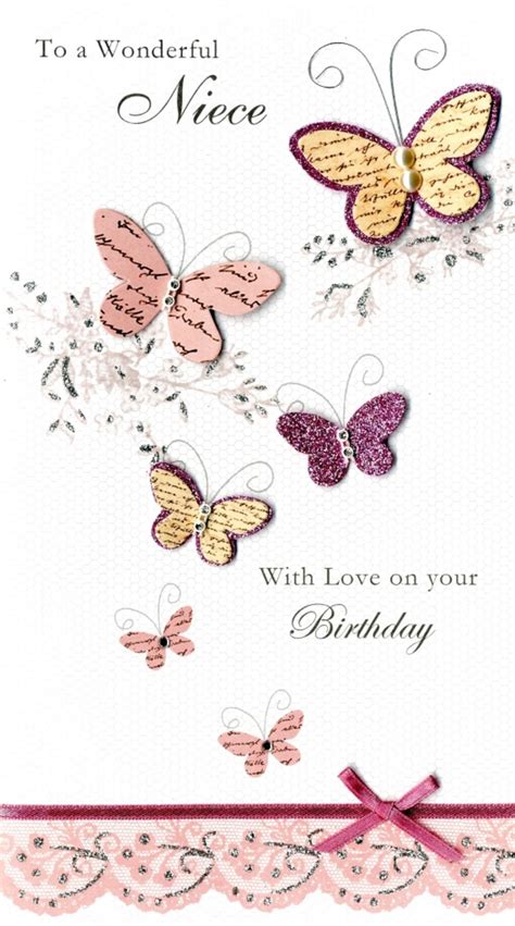 Wonderful Niece Happy Birthday Greeting Card | Cards | Love Kates