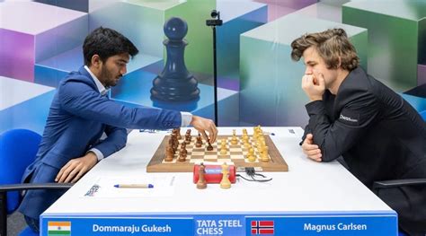 Gukesh D plays out draw with Magnus Carlsen in Rd 9 of Tata Steel ...