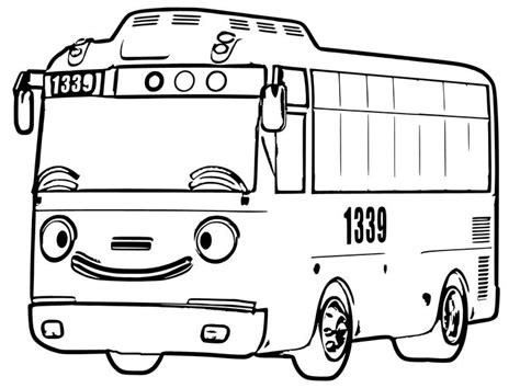 Tayo Little Bus Coloring Pages