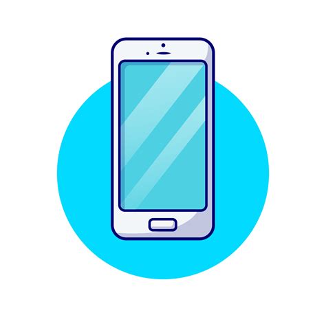 Mobile Phone Cartoon Vector Icon Illustration. Technology Object Icon ...