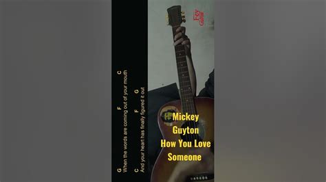 Mickey Guyton - How You Love Someone Guitar Chords cover #shorts - YouTube