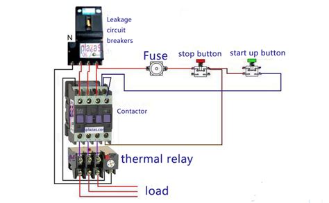 Contactor And Thermal Overload Relay Wiring Diagram - Wiring Diagram ...