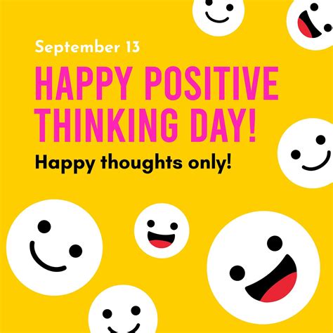 Positive Thinking Day FB Post in Illustrator, SVG, EPS, JPG, PSD, PNG ...