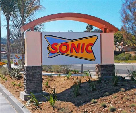 Sonic Drive-In Monument Sign | Monument signs, Retail signs, Sonic drive in