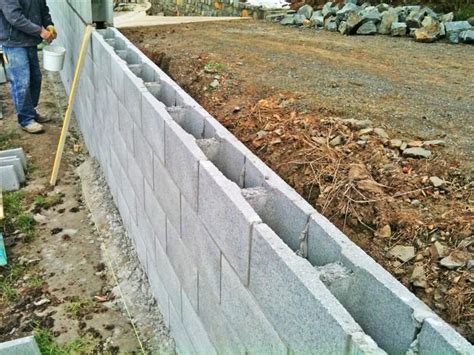 Concrete Block Retaining Wall Construction