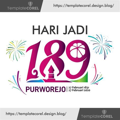 LOGO HARI JADI PURWOREJO KE 189 – TEMPLATE COREL