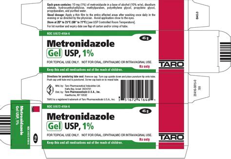 Metronidazole Gel - FDA prescribing information, side effects and uses